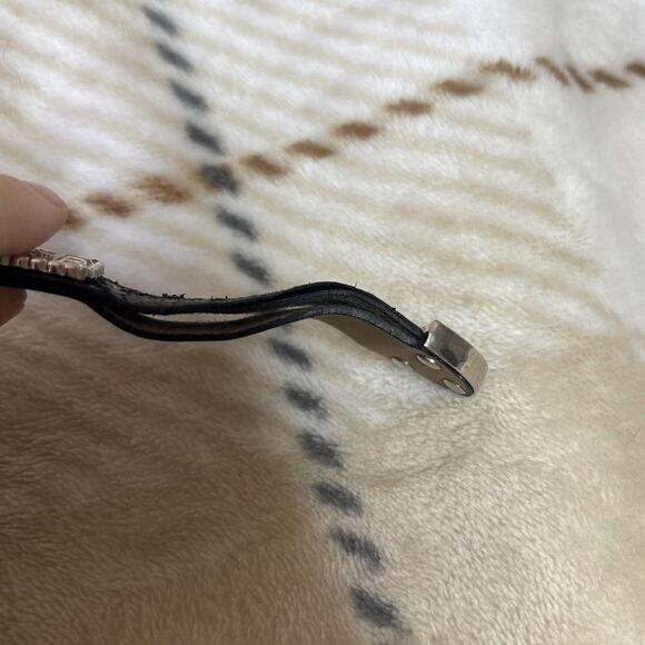 Platinum Silver Rhinestone Western Buckle Women’s Statement Watch (Nonworking) - Picture 6 of 6